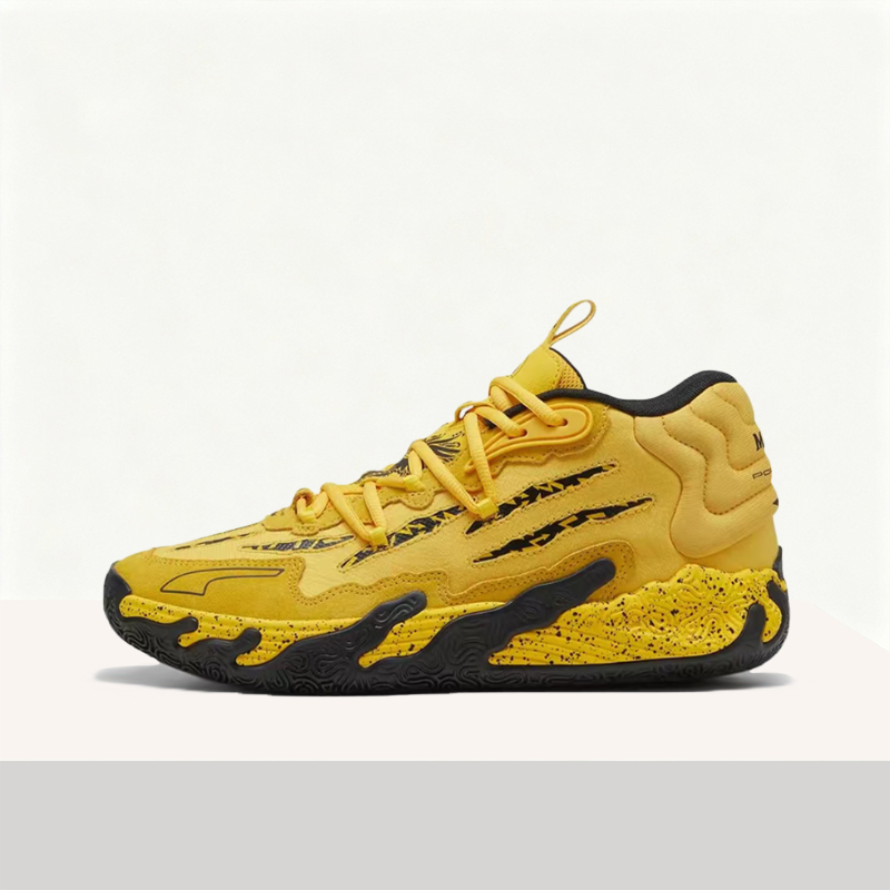 Men'S Shoes Yellow And Black - Puma MB.03 Men's Fashionable,High-Performance,Lightweight,Non-Slip,Durable Low-Top Basketball