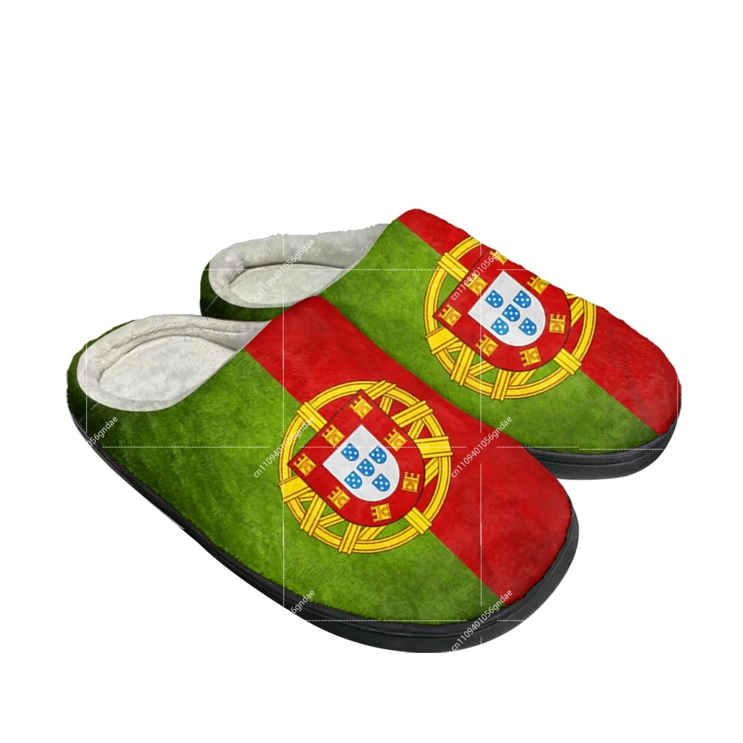 Men'S Shoes Popular - Portugal Flag Home Cotton Custom Slippers