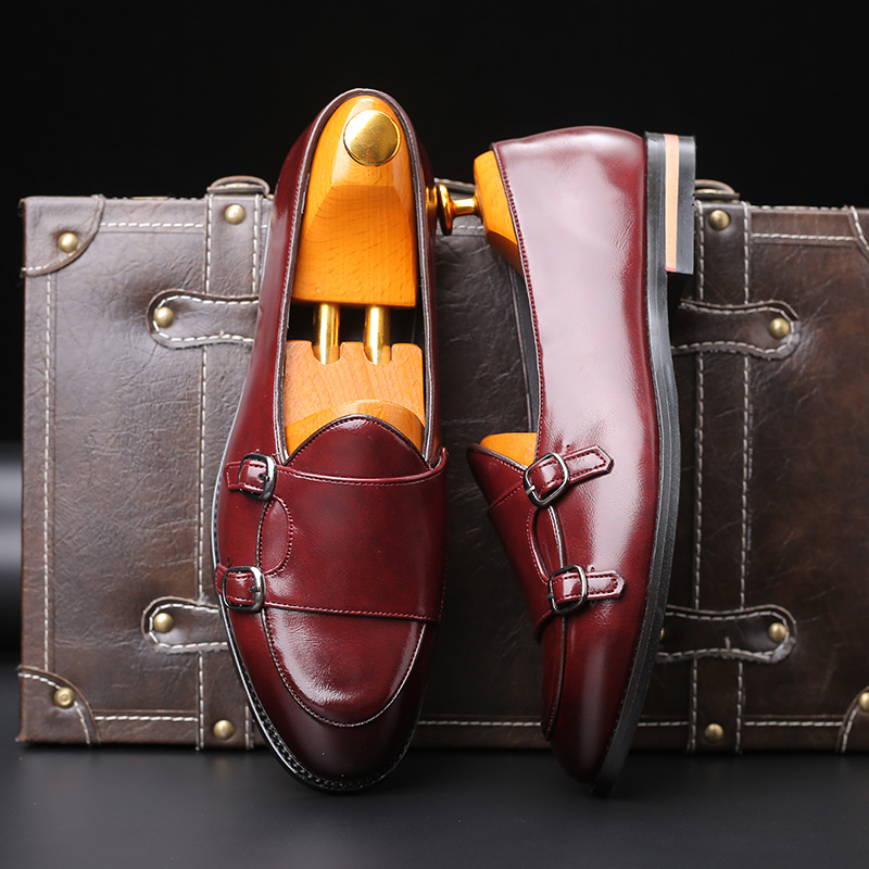 Monk Strap Shoe - Fashion Men Loafer New Handmade Retro