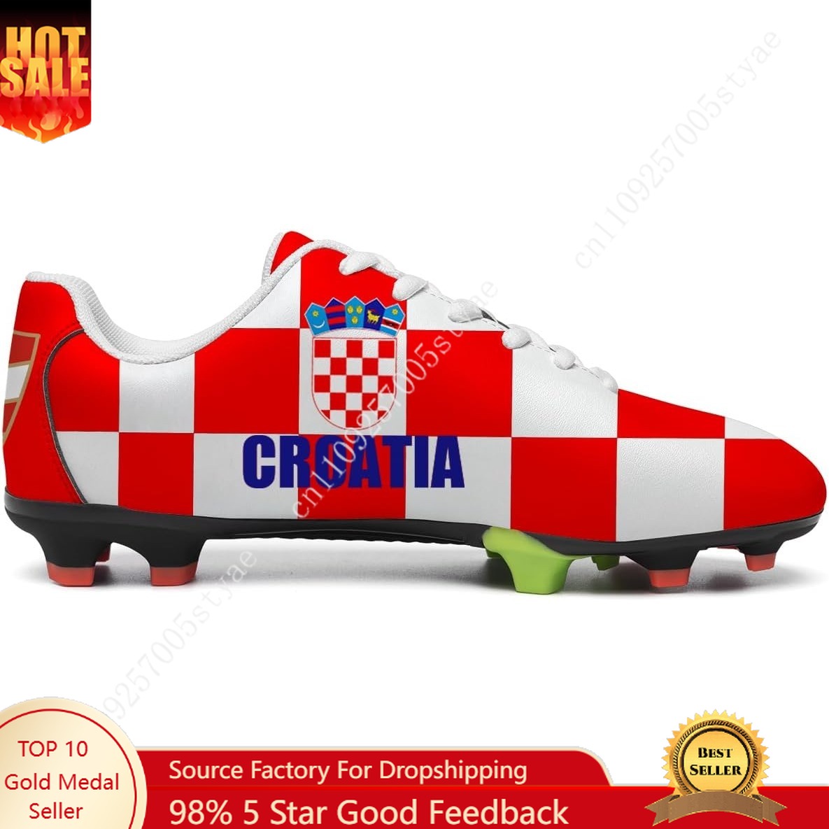 Men Shoes Oxford - Croatia Flag Croatian Football Shoes Man