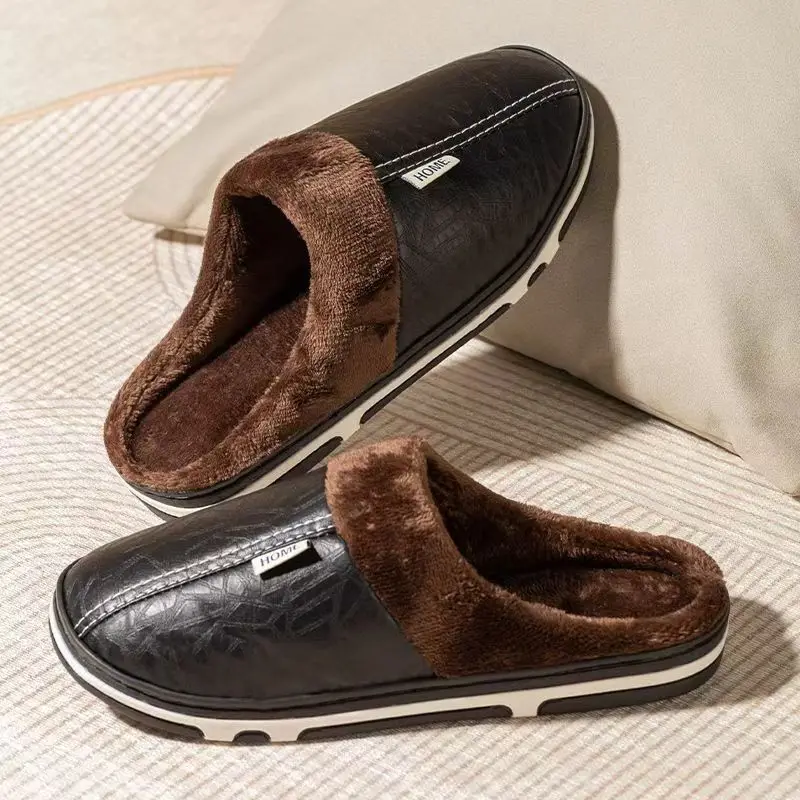 Men'S Shoes Hugo Boss - Men's Big Size Winter Slippers Indoor