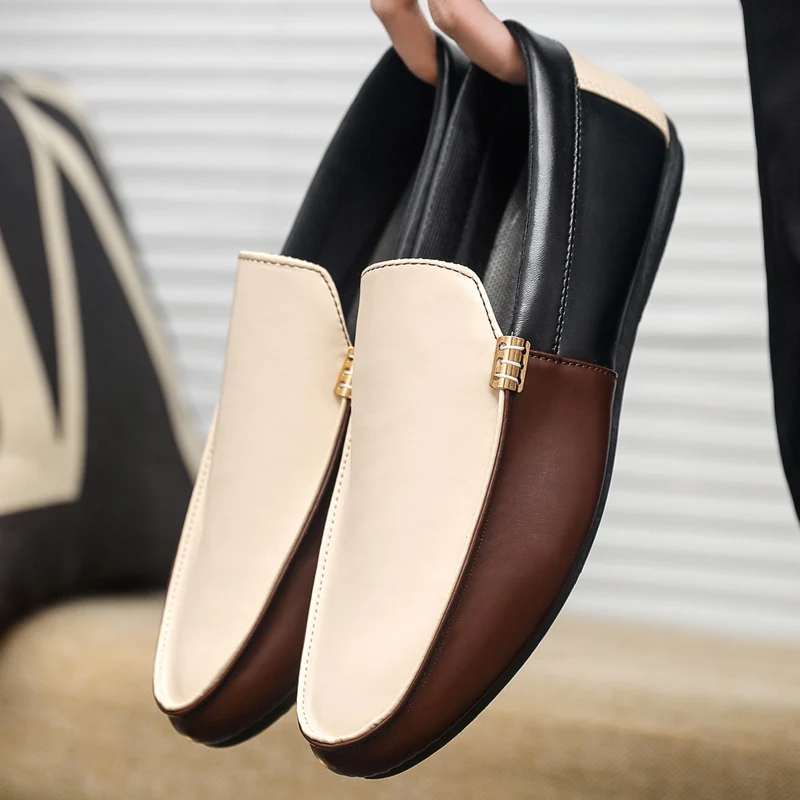 Men'S Shoes Hugo Boss - Fashion Leather Loafers For Men Flat