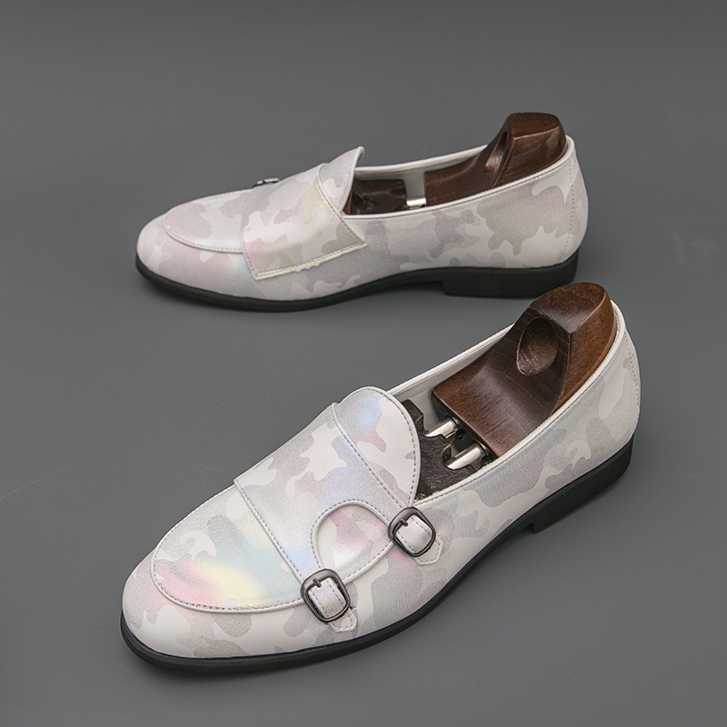 Monk Strap Shoe - Breathable Mens Loafers Colorful Monk Strap