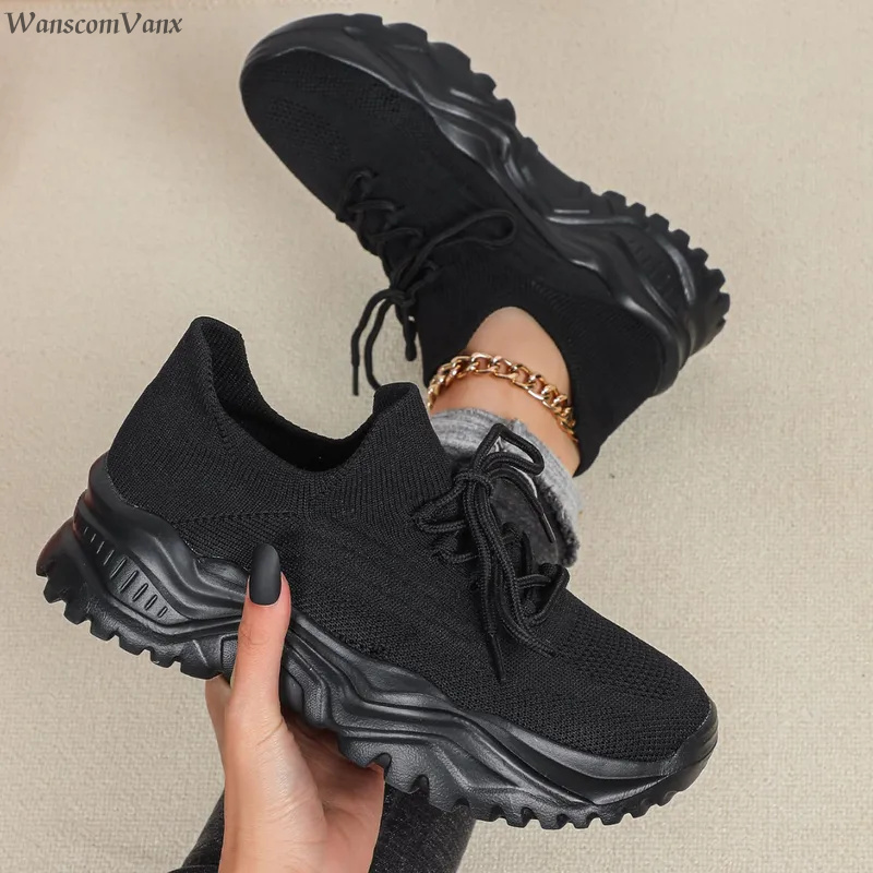 Men Shoes Trainers - Fashion Chunky Platform Sneakers for Women
