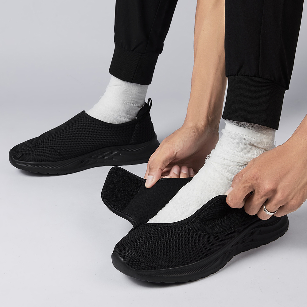 Men'S Shoes Diabetic - Wide Toe Sneakers For Fat Foot