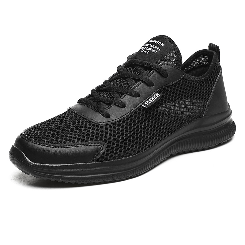 Men Shoes Trainers - Mesh Men Shoes Lace-up Casual Shoes