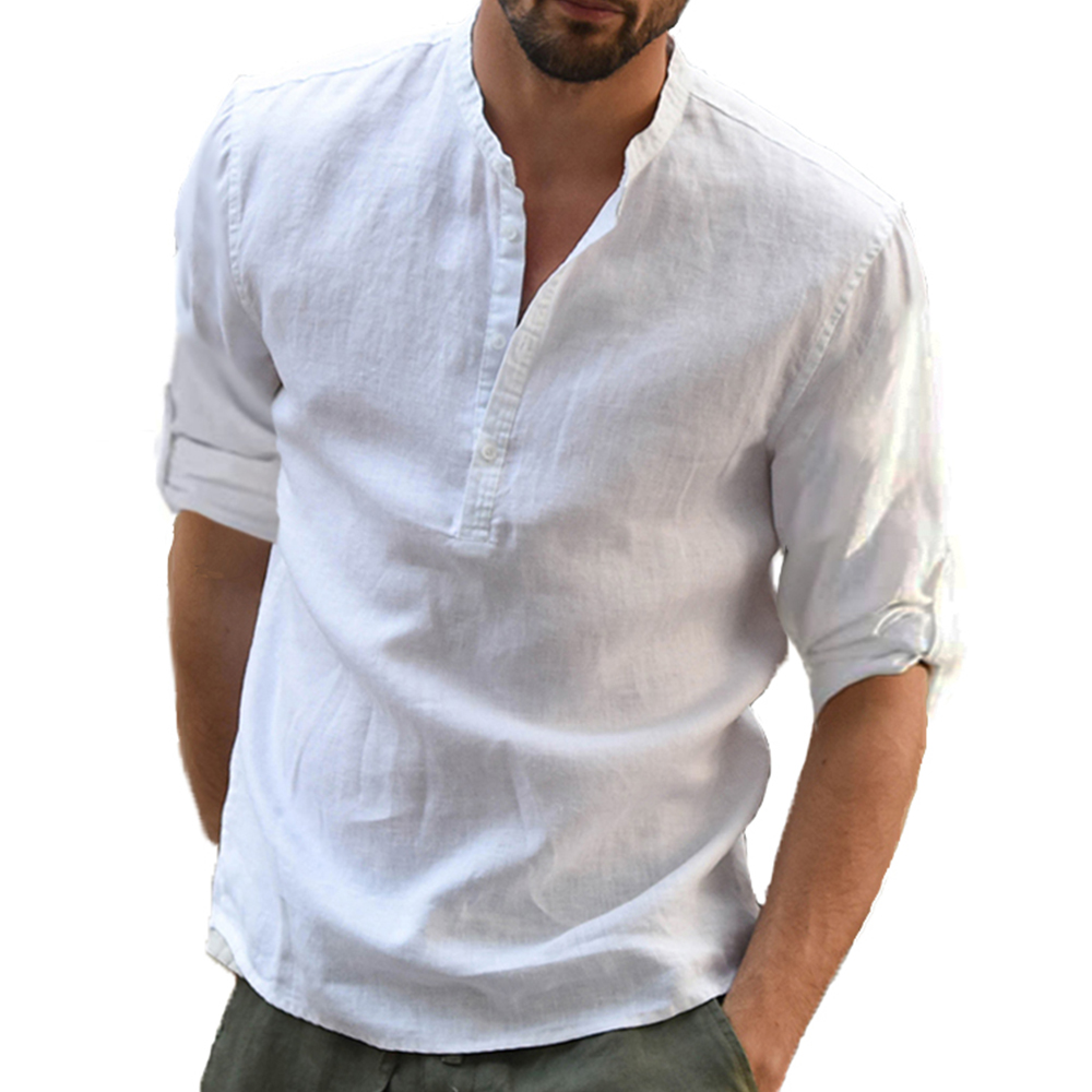 Men Shoes Zara - KB New Men's Casual Blouse Cotton
