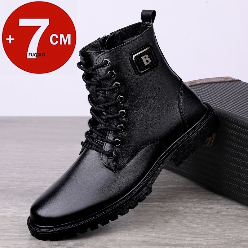 Men's Genuine Leather Elevator - Men'S Shoes Popular ulasan dan harga