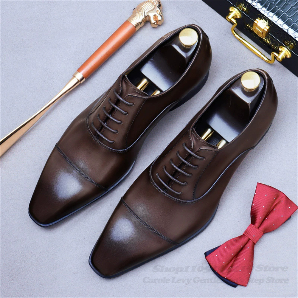 Men Oxford Leather Shoes New B - Men Shoes Oxford ulasan dan harga