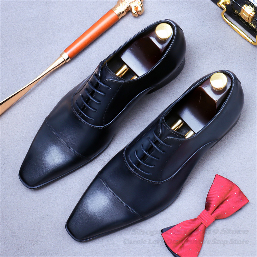 Men Oxford Leather Shoes New B - Men Shoes Oxford ulasan dan harga