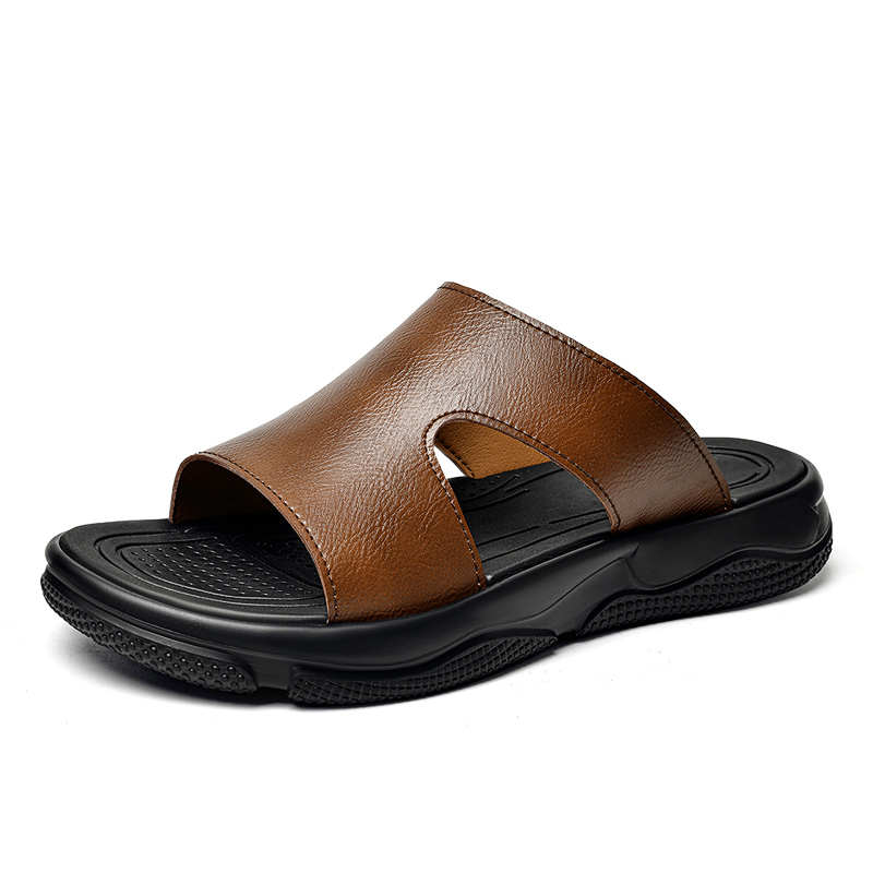 Men's Leather Slide Sandals No - Men'S Shoes Hugo Boss ulasan dan harga