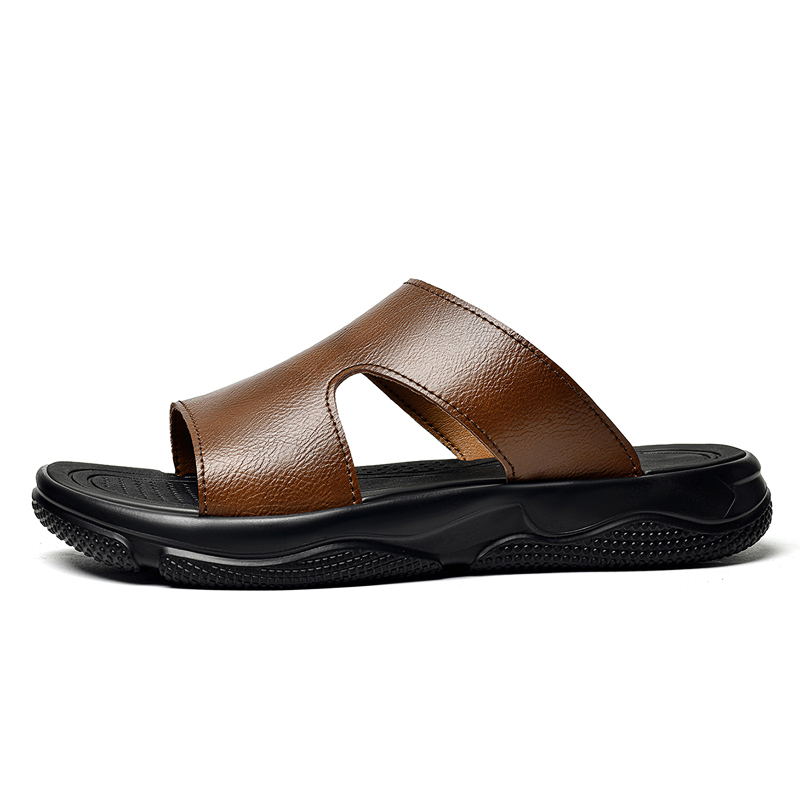 Men's Leather Slide Sandals No - Men'S Shoes Hugo Boss ulasan dan harga