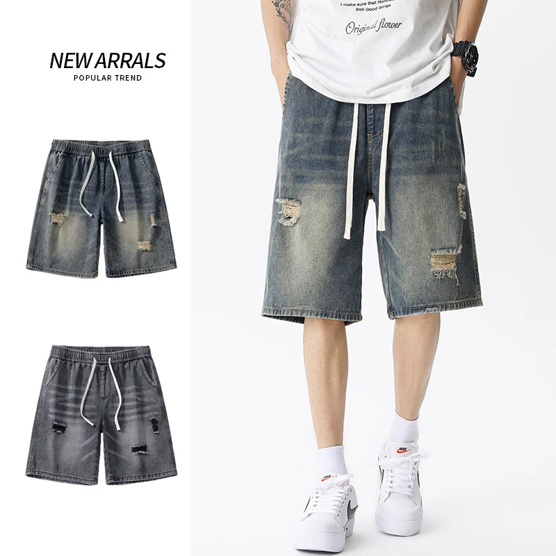 Summer Thin Denim Shorts Men's - Men'S Shoes For Jeans ulasan dan harga