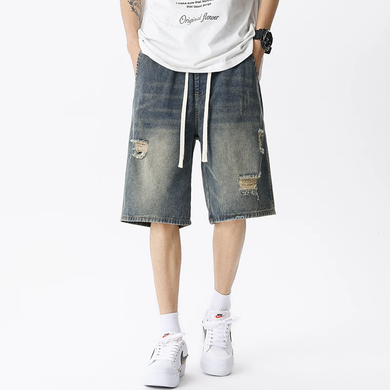Summer Thin Denim Shorts Men's - Men'S Shoes For Jeans ulasan dan harga