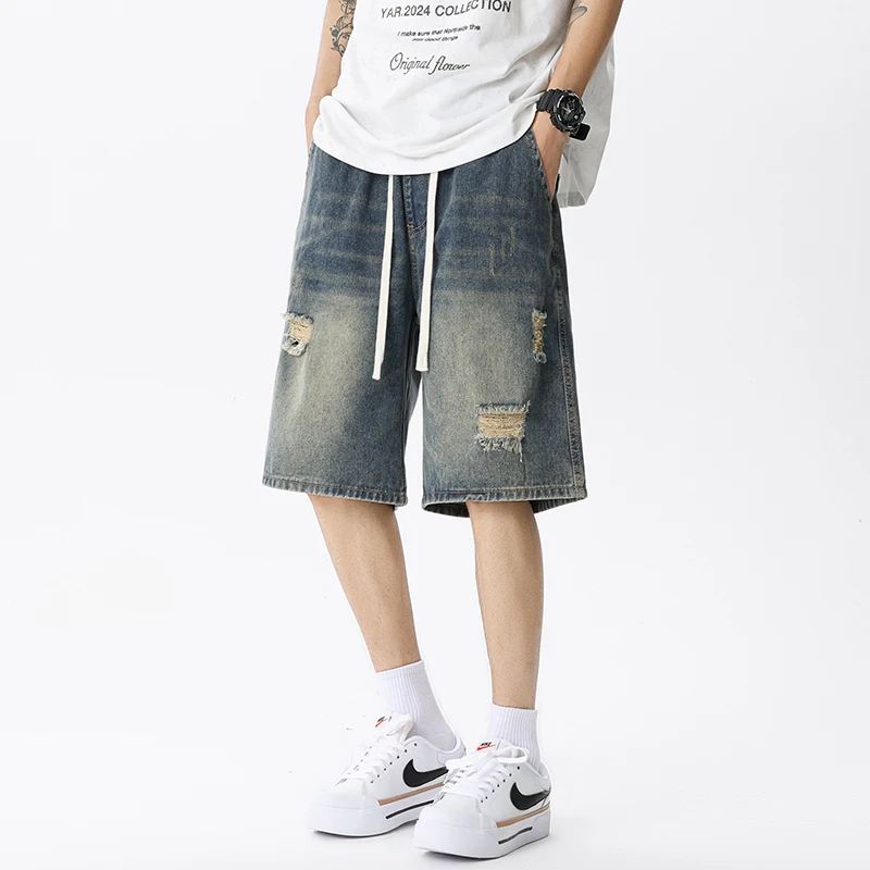 Summer Thin Denim Shorts Men's - Men'S Shoes For Jeans ulasan dan harga