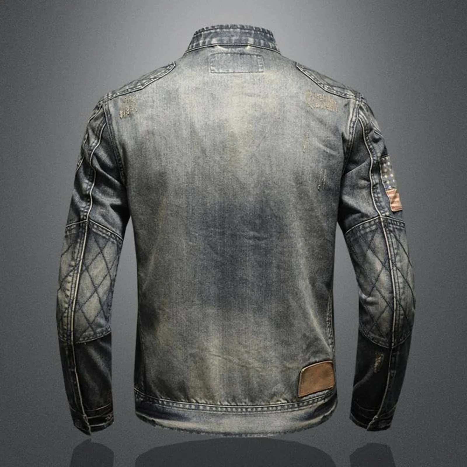 Vintage Denim Jacket With Zip  - Men'S Shoes For Jeans ulasan dan harga