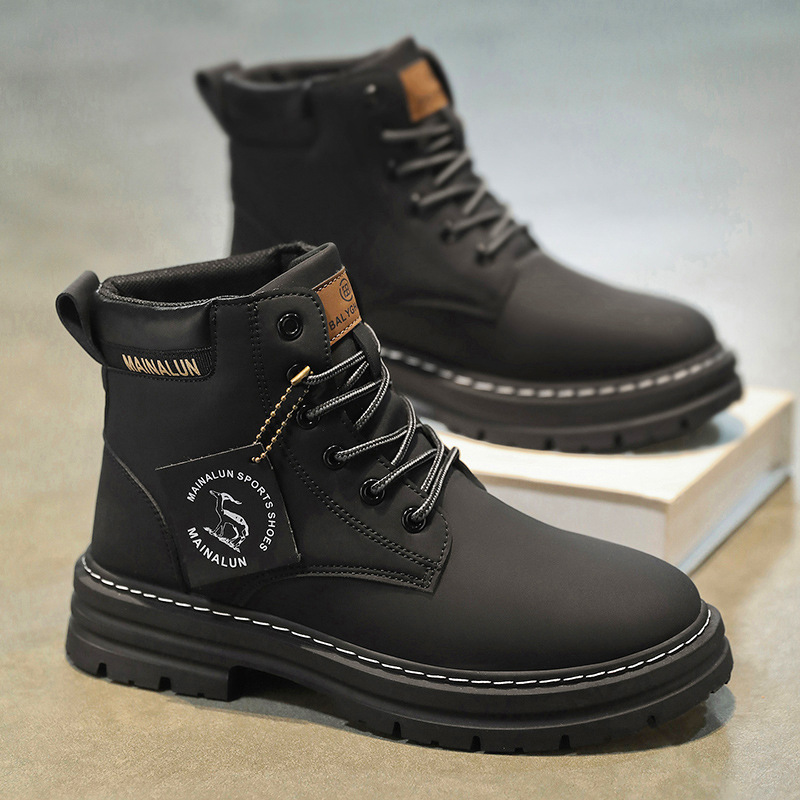 Classic Men High Top Boots Hig - Men Shoes Classic ulasan dan harga