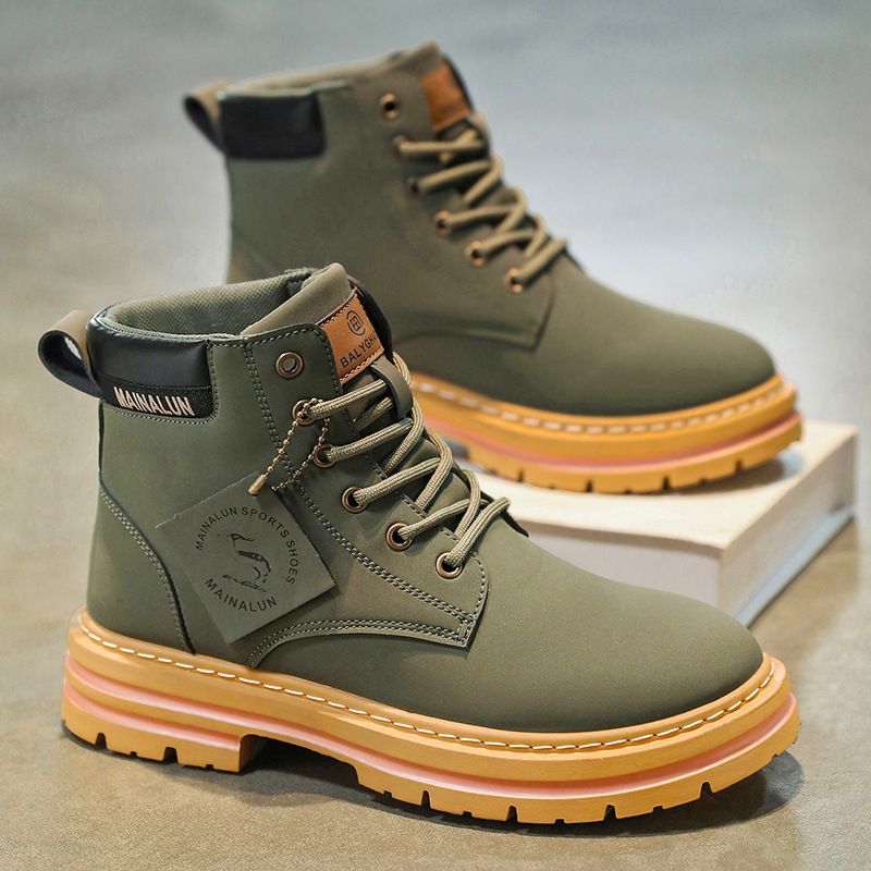 Classic Men High Top Boots Hig - Men Shoes Classic ulasan dan harga