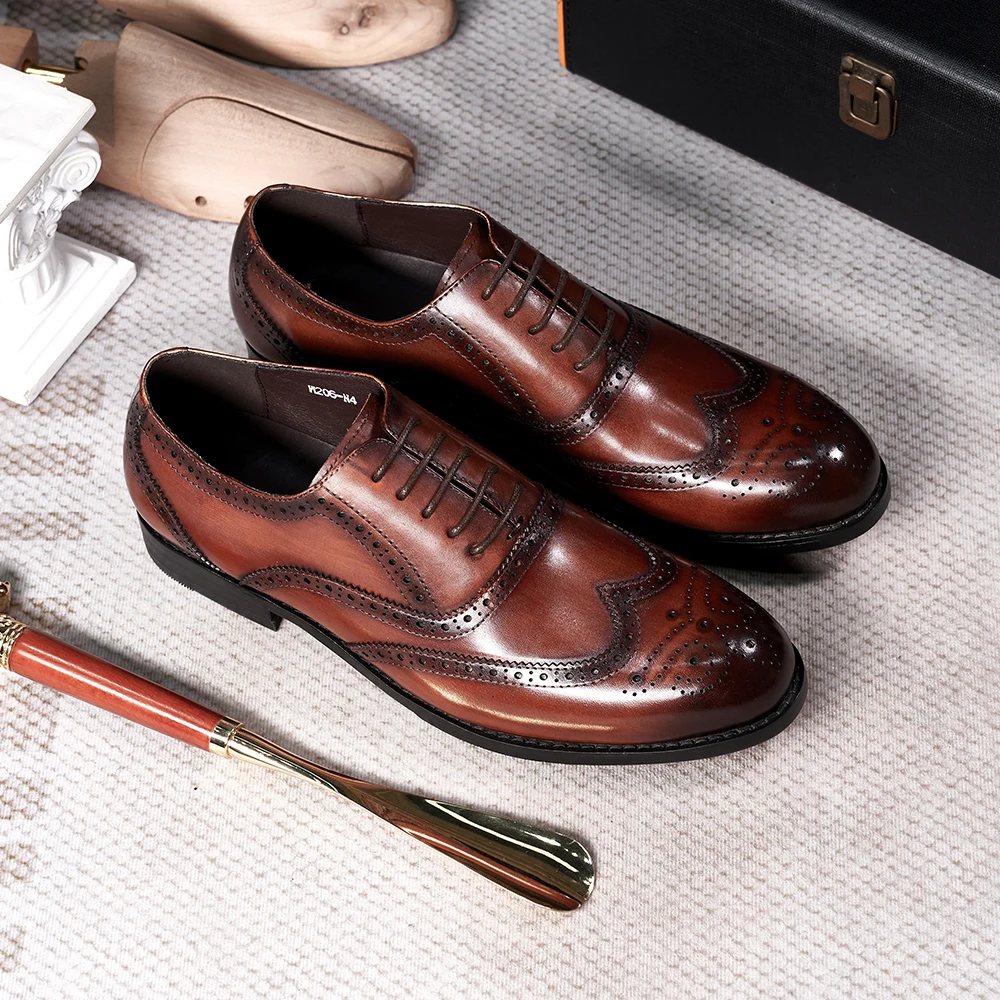 Brogue Style Men's Oxfords Gen - Monk Strap Shoe ulasan dan harga