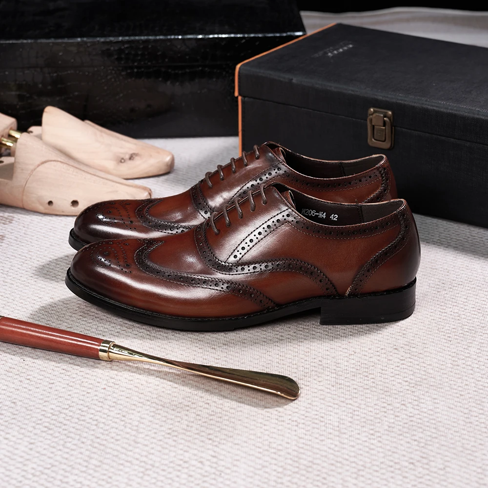 Brogue Style Men's Oxfords Gen - Monk Strap Shoe ulasan dan harga