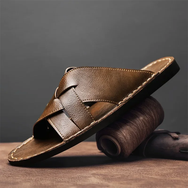 Genuine Leather Men Casual San - Men'S Shoes Hugo Boss ulasan dan harga