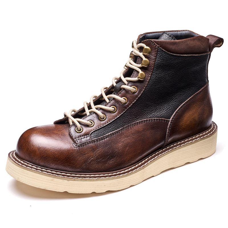 Handmade Mens Ankle Oxford Boo - Men Shoes Oxford ulasan dan harga