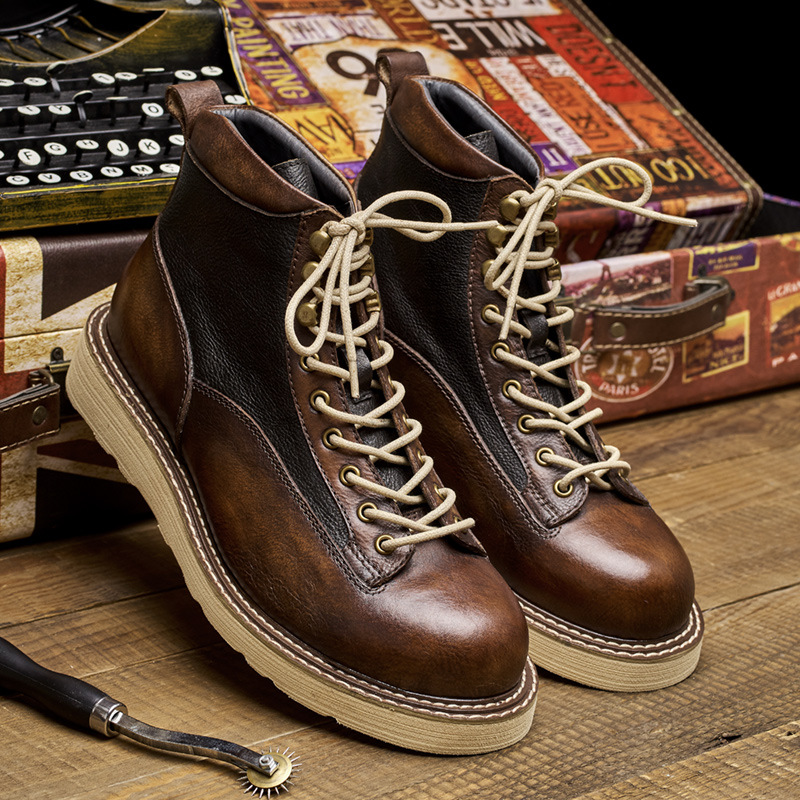 Handmade Mens Ankle Oxford Boo - Men Shoes Oxford ulasan dan harga