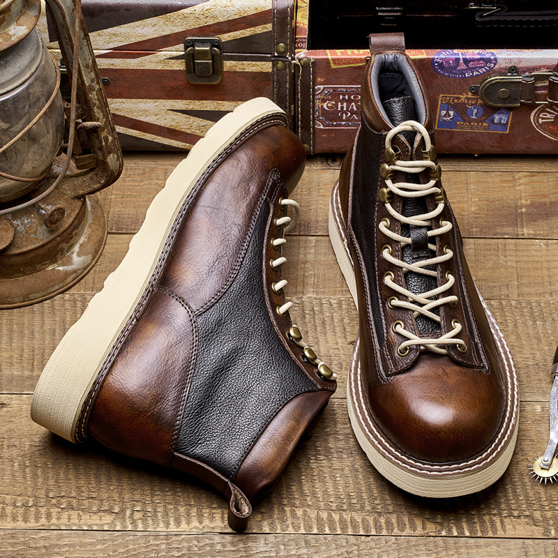 Handmade Mens Ankle Oxford Boo - Men Shoes Oxford ulasan dan harga