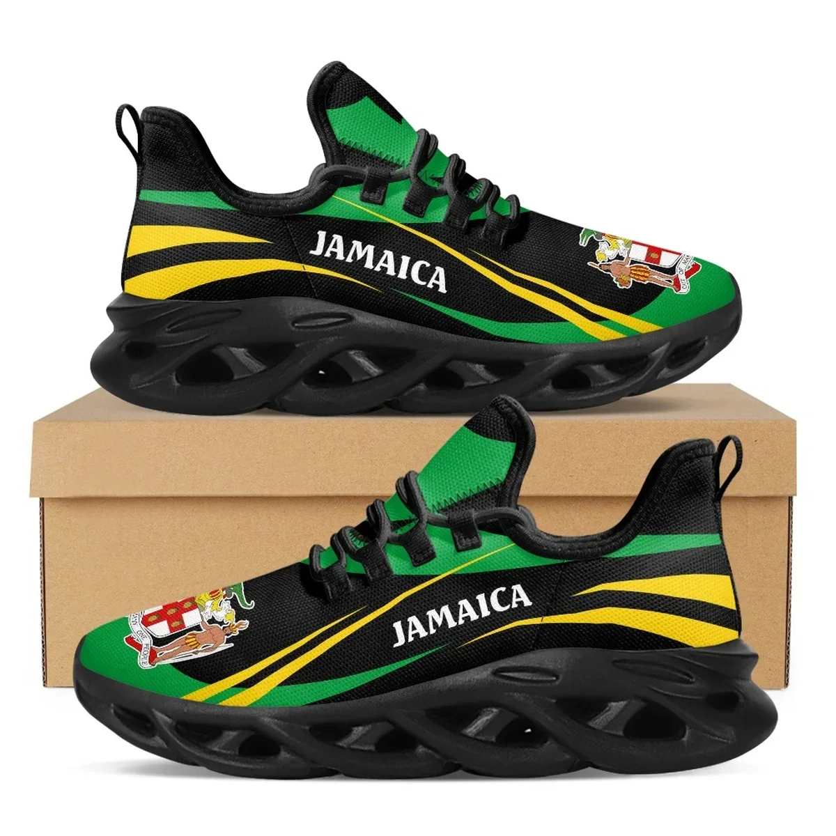 Jamaica Flag Print Shoes Men S - Men Shoes Trainers ulasan dan harga