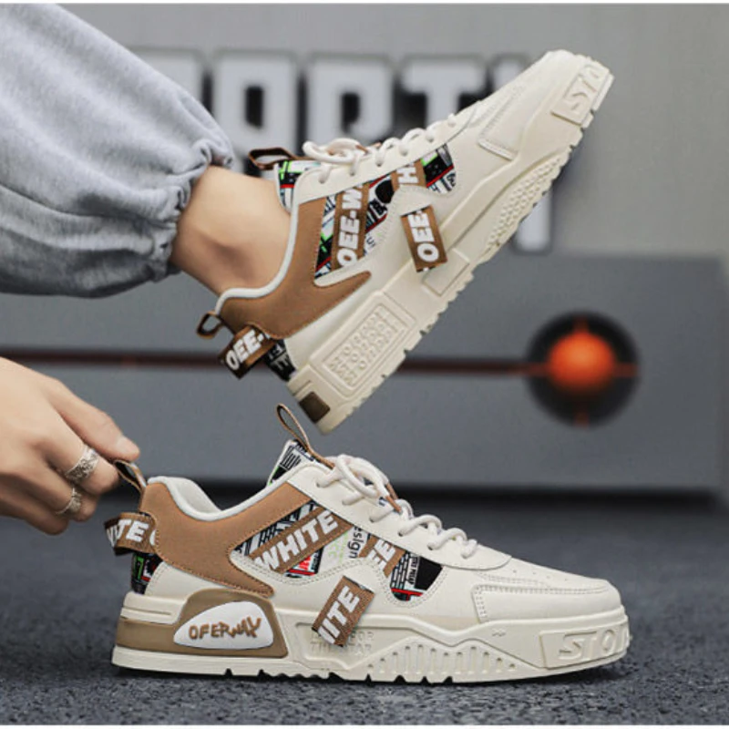 Casual Fashion Leather Sneaker - Men Shoes Size 11 ulasan dan harga