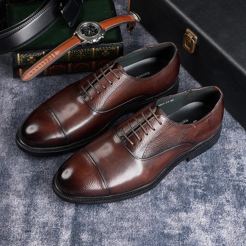 2025 Men's Italian Style Handm - Men Shoes Size 11 ulasan dan harga