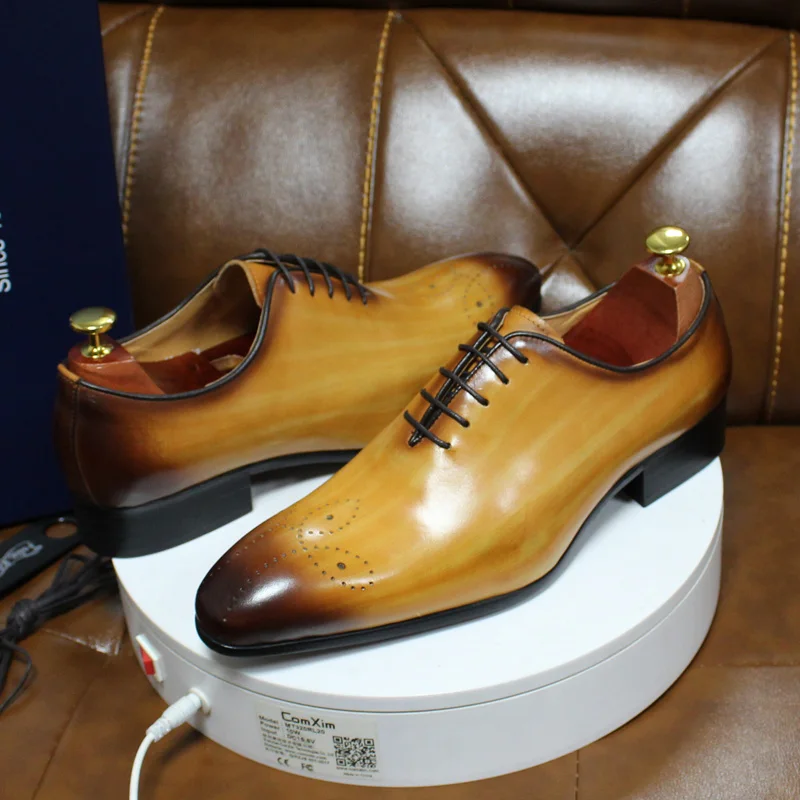 Mens Oxford Genuine Leather Sh - Monk Strap Shoe ulasan dan harga