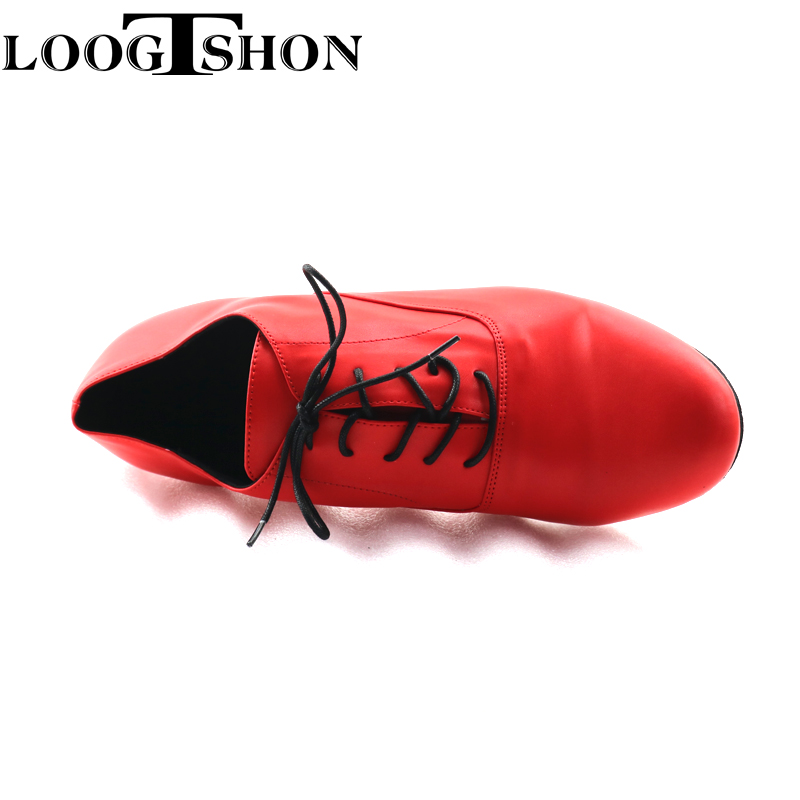 LOOGTSHON RED  Men's red leath - Men Shoes Red Bottom ulasan dan harga