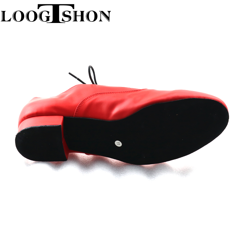 LOOGTSHON RED  Men's red leath - Men Shoes Red Bottom ulasan dan harga