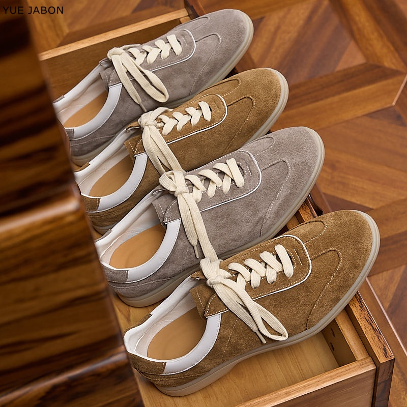 Brown Retro Genuine Leather me - Men Shoes Trainers ulasan dan harga