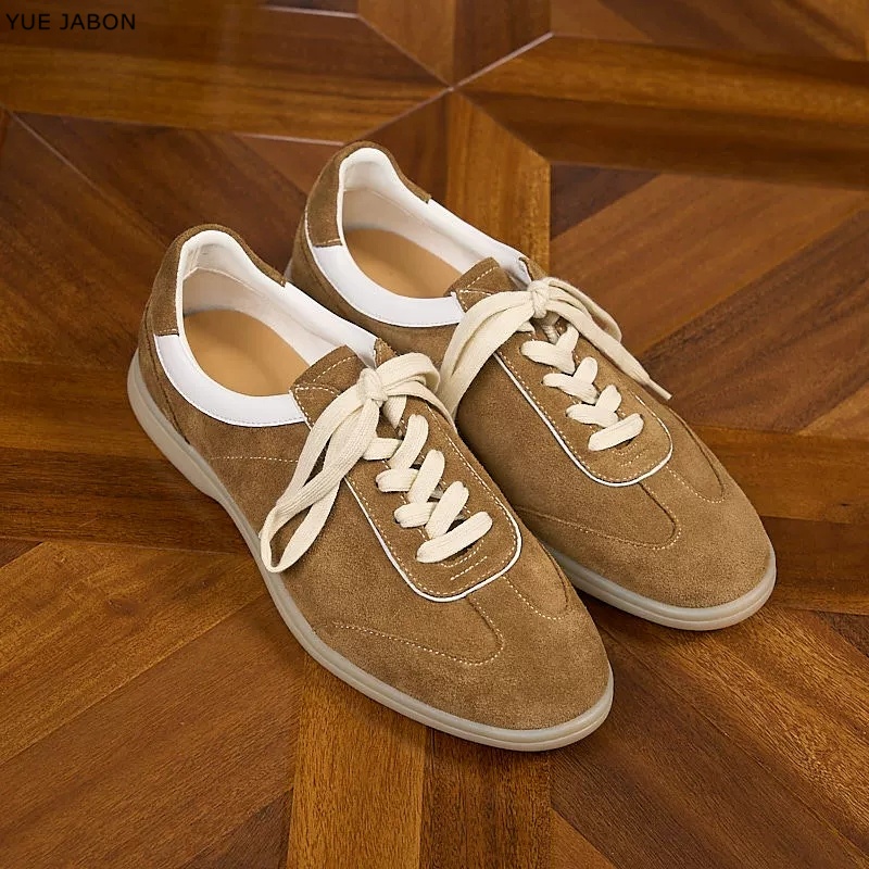 Brown Retro Genuine Leather me - Men Shoes Trainers ulasan dan harga
