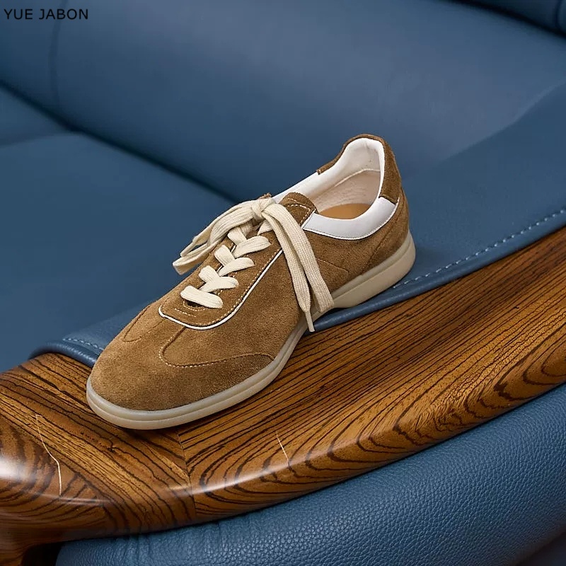 Brown Retro Genuine Leather me - Men Shoes Trainers ulasan dan harga