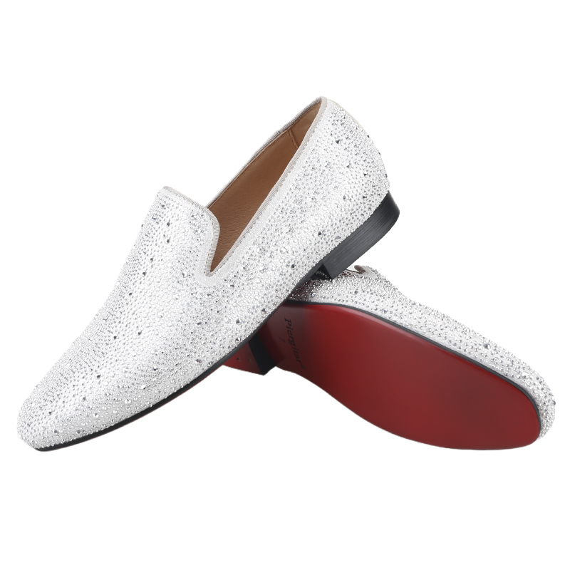 Piergitar Sliver Genuine Leath - Men Shoes Red Bottom ulasan dan harga