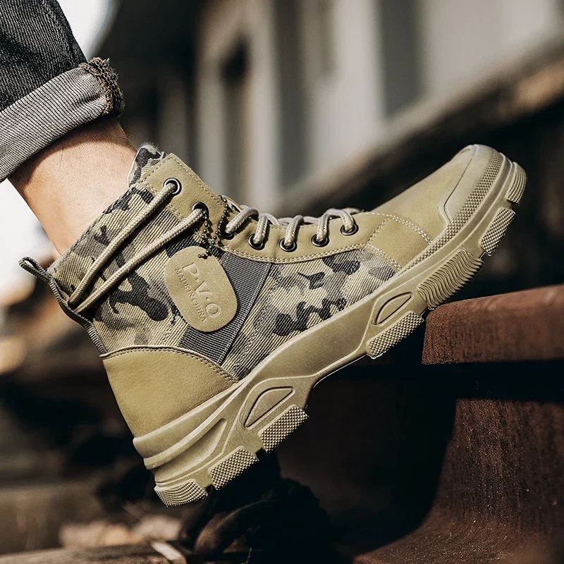 High-Top Boots for Men Autumn  - Men'S Shoes Popular ulasan dan harga