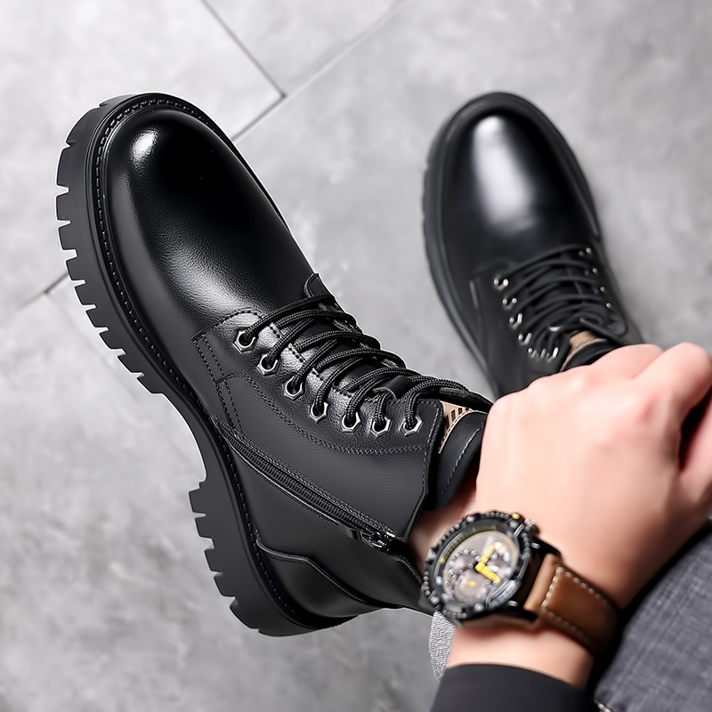 Men Classic Genuine Leather Bo - Men Shoes Classic ulasan dan harga