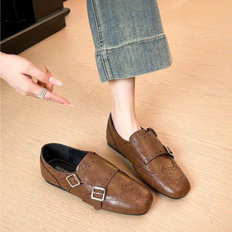 Retro Women's Shoes Exquisite  - Monk Strap Shoe ulasan dan harga