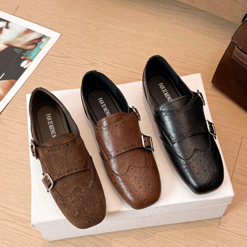 Retro Women's Shoes Exquisite  - Monk Strap Shoe ulasan dan harga