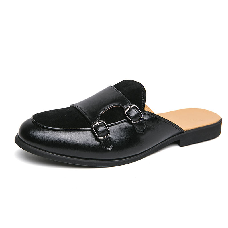Fashion Black Green Monk Strap - Monk Strap Shoe ulasan dan harga