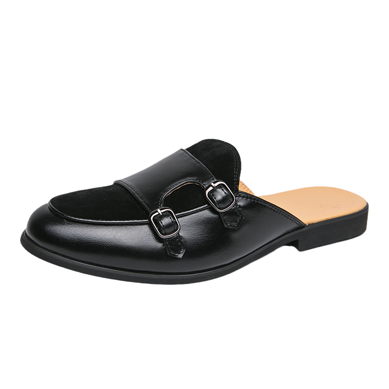 Fashion Black Green Monk Strap - Monk Strap Shoe ulasan dan harga