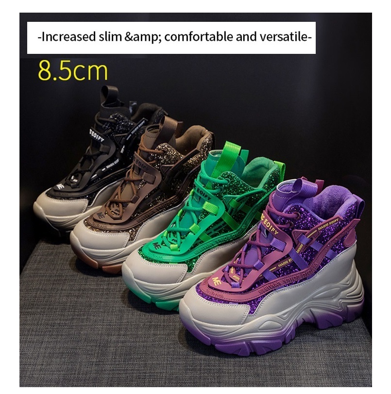 2025 Women's Hidden Wedge Snea - Running Shoes Lightweight ulasan dan harga