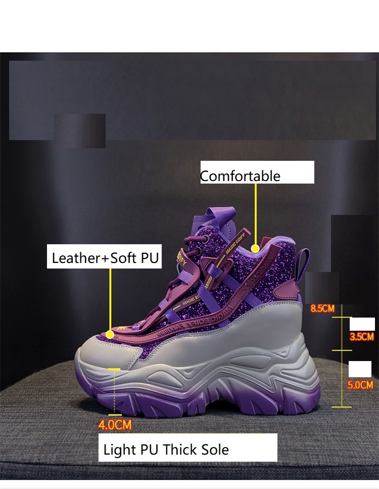 2025 Women's Hidden Wedge Snea - Running Shoes Lightweight ulasan dan harga