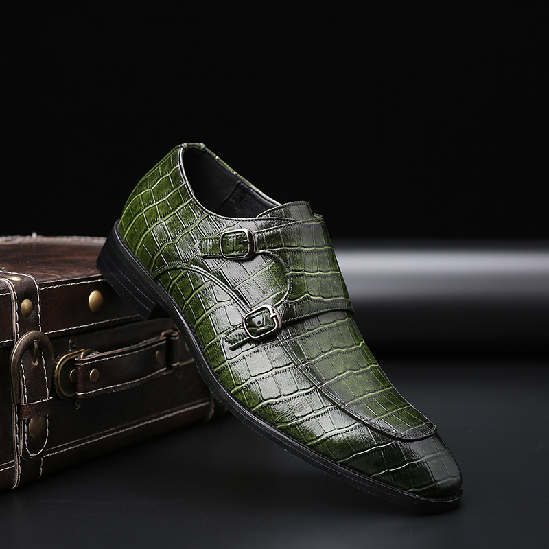 Patent Leather Mens Loafers We - Monk Strap Shoe ulasan dan harga