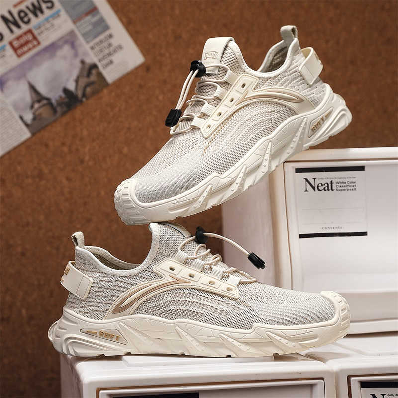PU Leather Thick Heeled Green  - Men Shoes Trainers ulasan dan harga