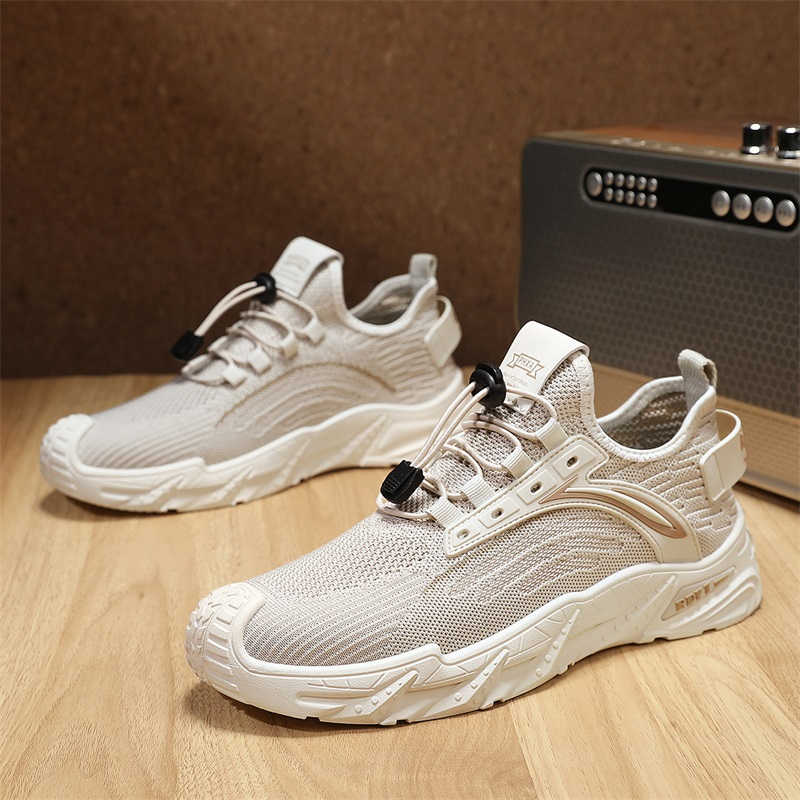 PU Leather Thick Heeled Green  - Men Shoes Trainers ulasan dan harga