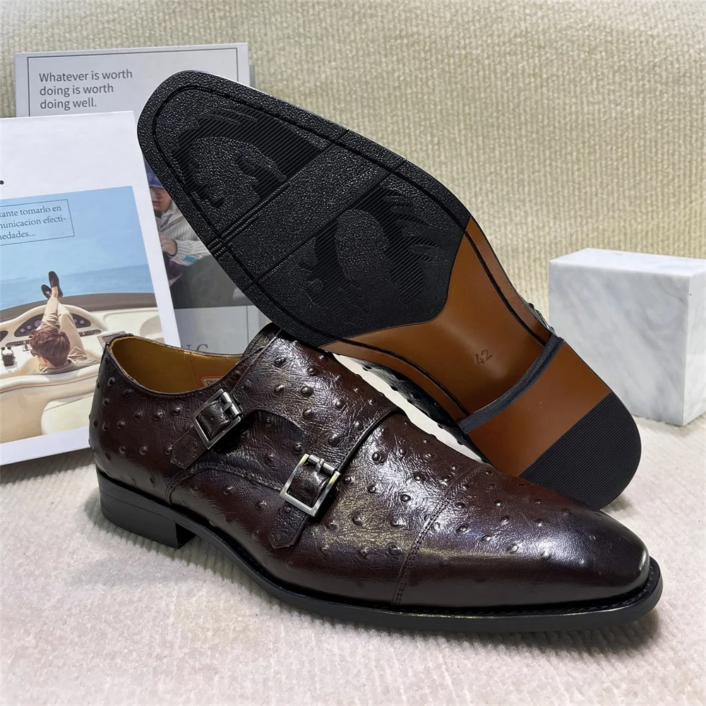 Men's Pointed Python Pattern G - Monk Strap Shoe ulasan dan harga